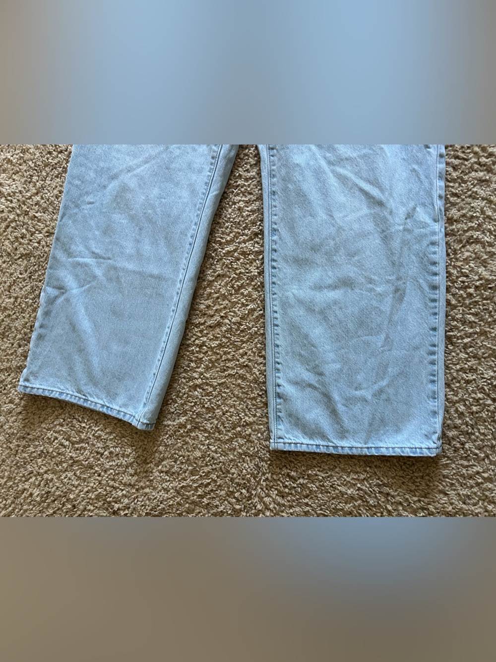 Levi’s High Waisted Light Blue Wash Straight Jeans 32 - Picture 6 of 12